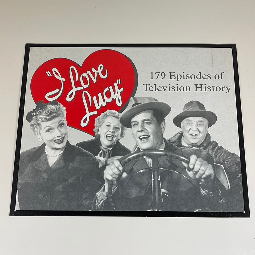 “I Love Lucy” Tin Sign 179 Episodes of Television History